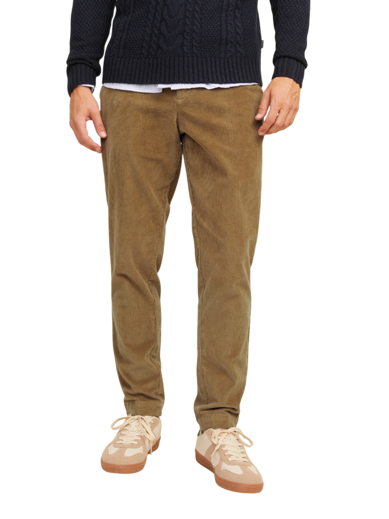 Jack&Jones pantaloni in velluto a costine verde 12260910 ELMWOOD JACK&JONES