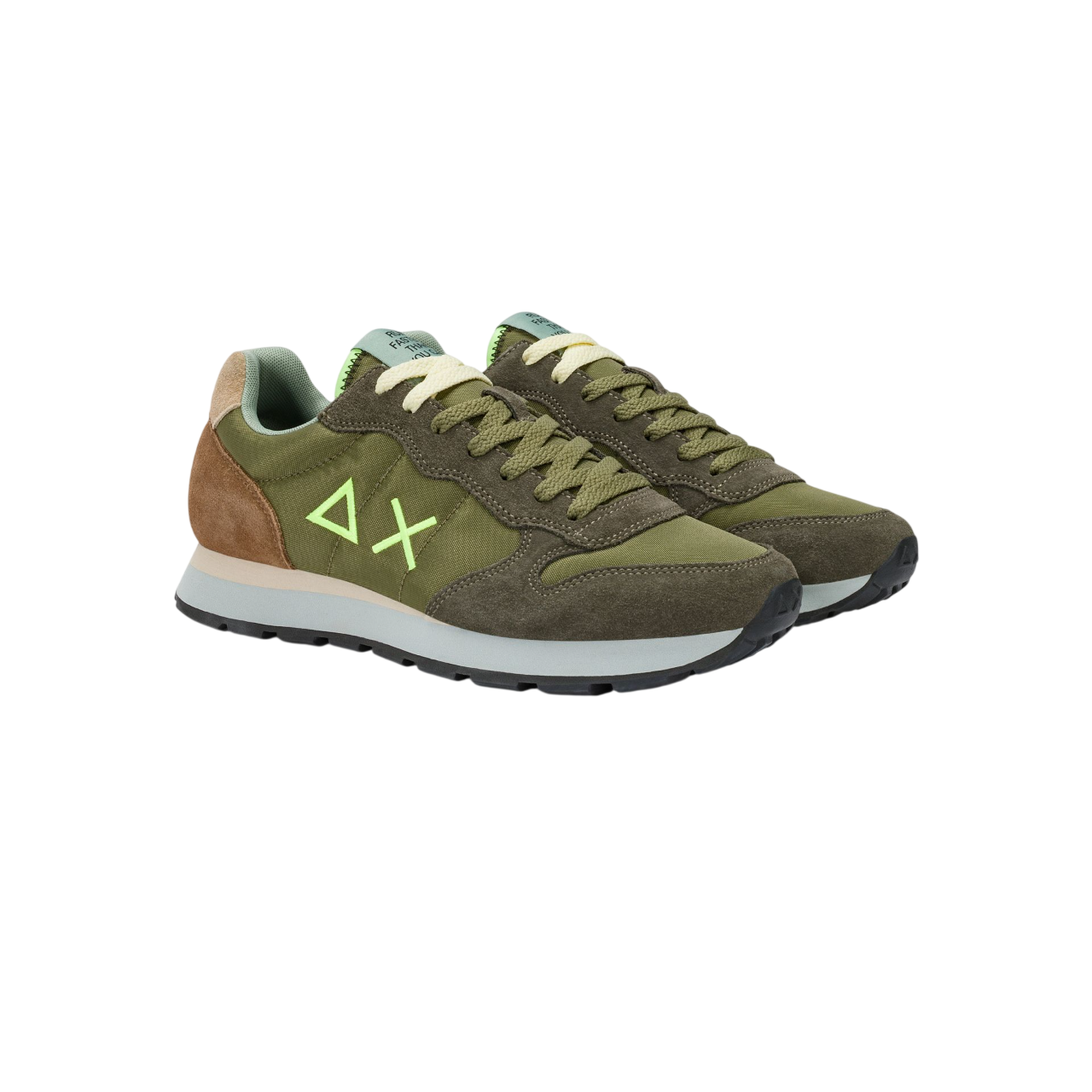 Sun68 sneakers uomo Tom Multicolor verde militare Z36106 MILITARE SUN68