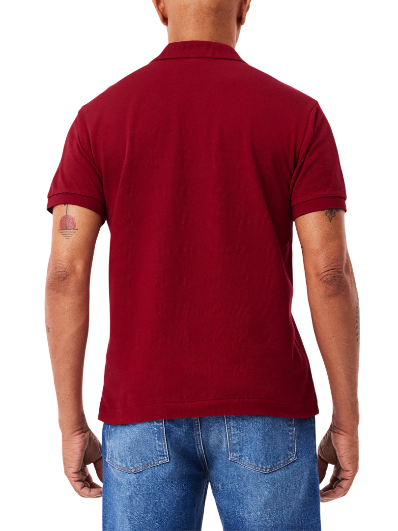 Lacoste polo manica corta 12.12 in piquè rosso scuro 1212 476 LACOSTE