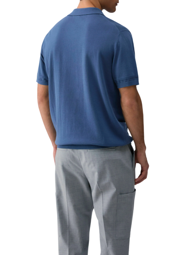 Liu Jo polo in maglia uomo manica corta blu avio QA6082MA71P 83929 LIU JO