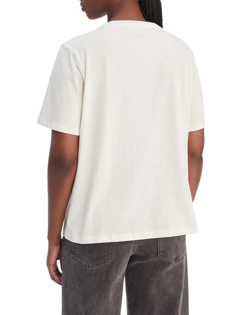 Liu Jo T-shirt manica corta donna con strass panna TA6265JS923 P9286 LIU JO