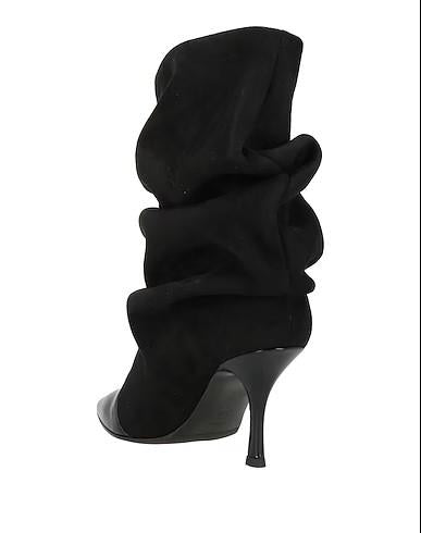 Marc Ellis stivali alti a punta in suede nero GLC8608C-8-281 BLACK MARC ELLIS