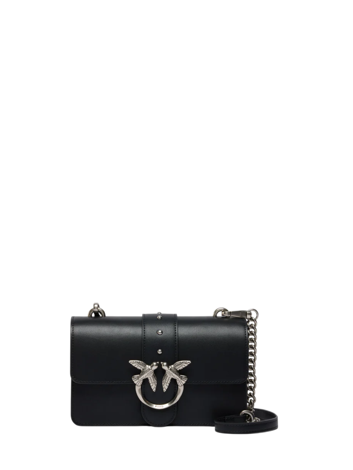 Pinko borsa a tracolla Love Bag One Mini nero argento 105856-A0F1 Z99O PINKO