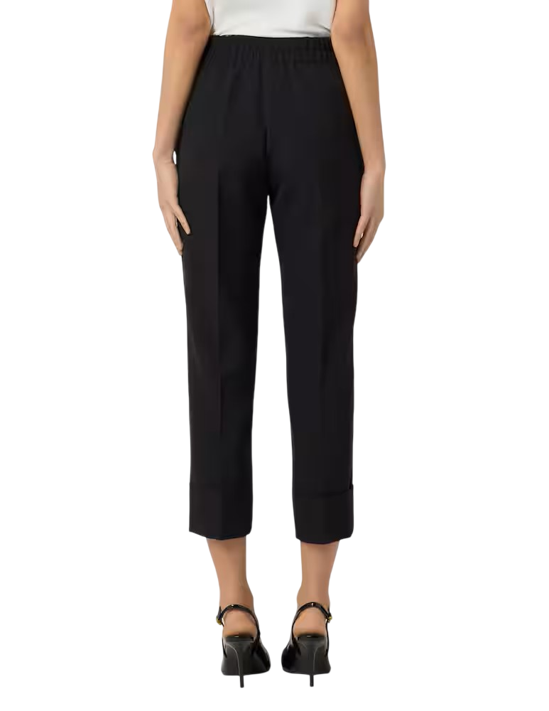 Sandro Ferrone pantaloni donna Furfantello crop nero S39XBFFURFANTELLOTEC NERO Sandro FERRONE