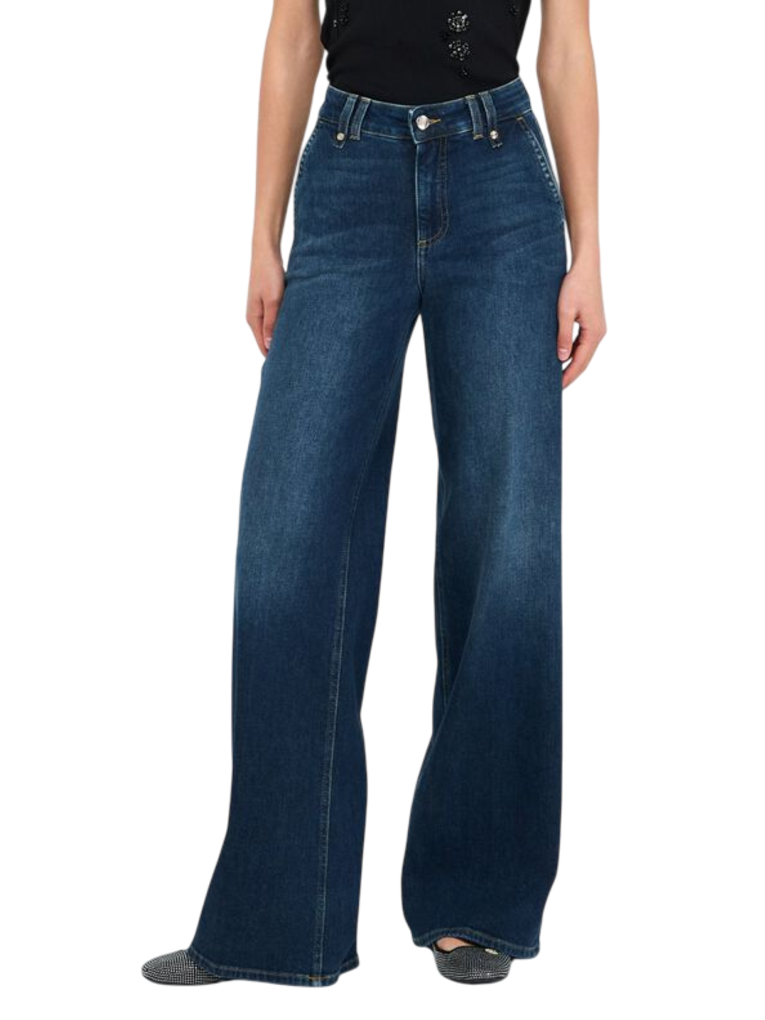 Liu Jo jeans a zampa vita alta lavaggio blu UF5128D0269 78947 LIU JO
