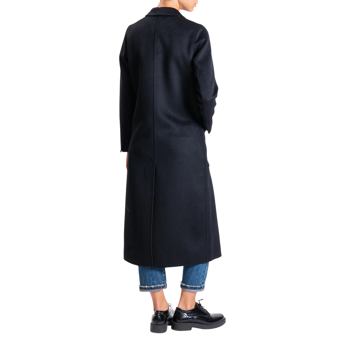 Vicolo cappotto lungo misto lana nero TF0002 NERO VICOLO