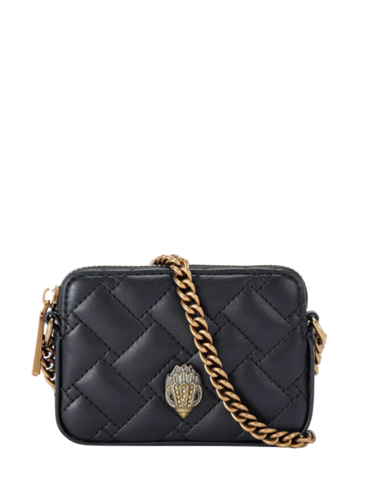 Kurt Geiger micro borsa in pelle trapuntata con tracolla nero 3530105979 BLACK-COMB KURT GEIGER