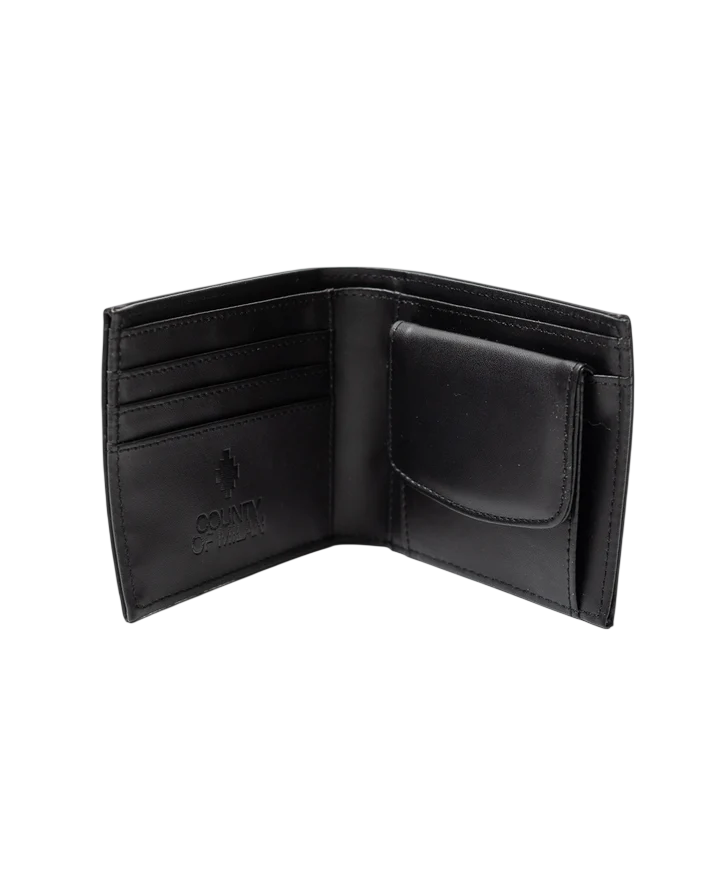 County of Milan portafogli in ecopelle stampa iconica nero COMAS260388 BLACK-ROYAL WINGS COUNTY OF MILAN