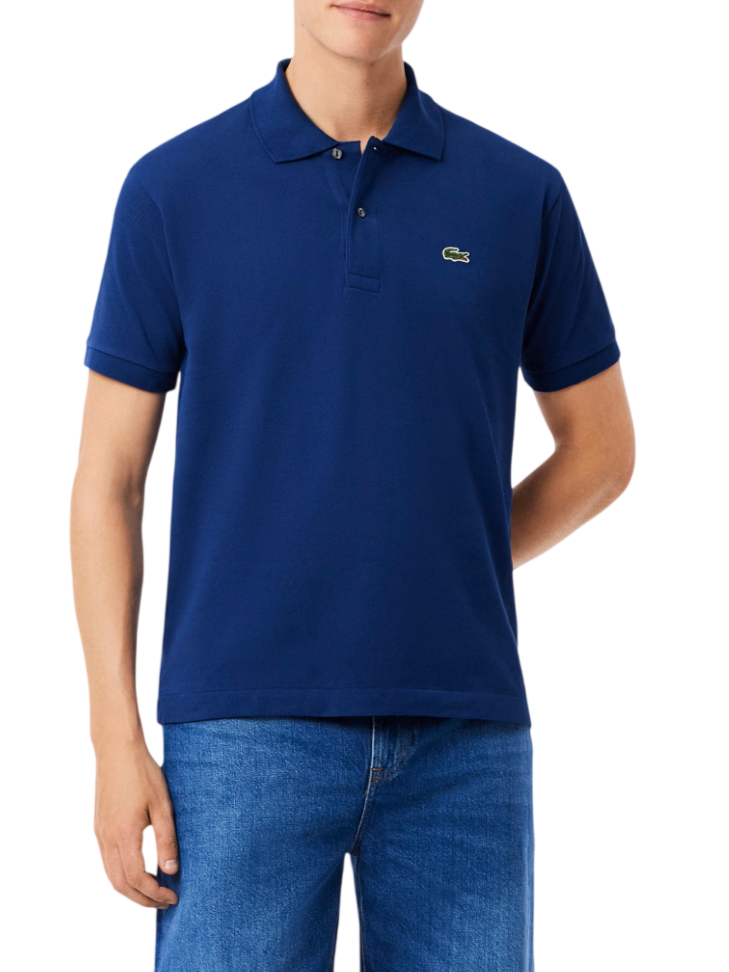 Lacoste polo manica corta 12.12 in piquè blu navy 1212 F9F LACOSTE