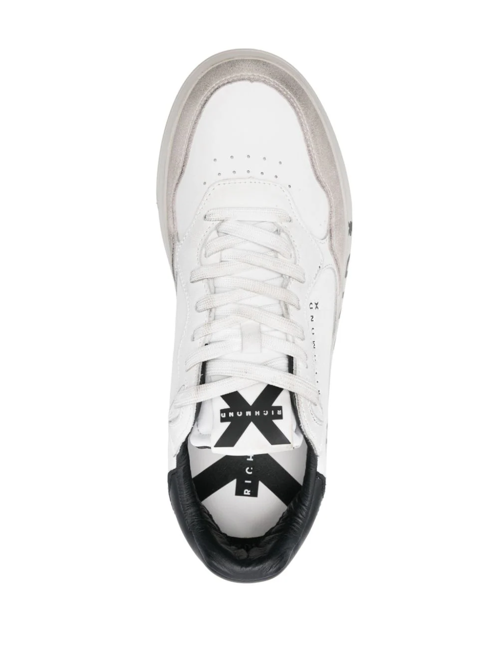 John Richmond sneakers in ecopelle e suede avorio 25318-CP C John RICHMOND