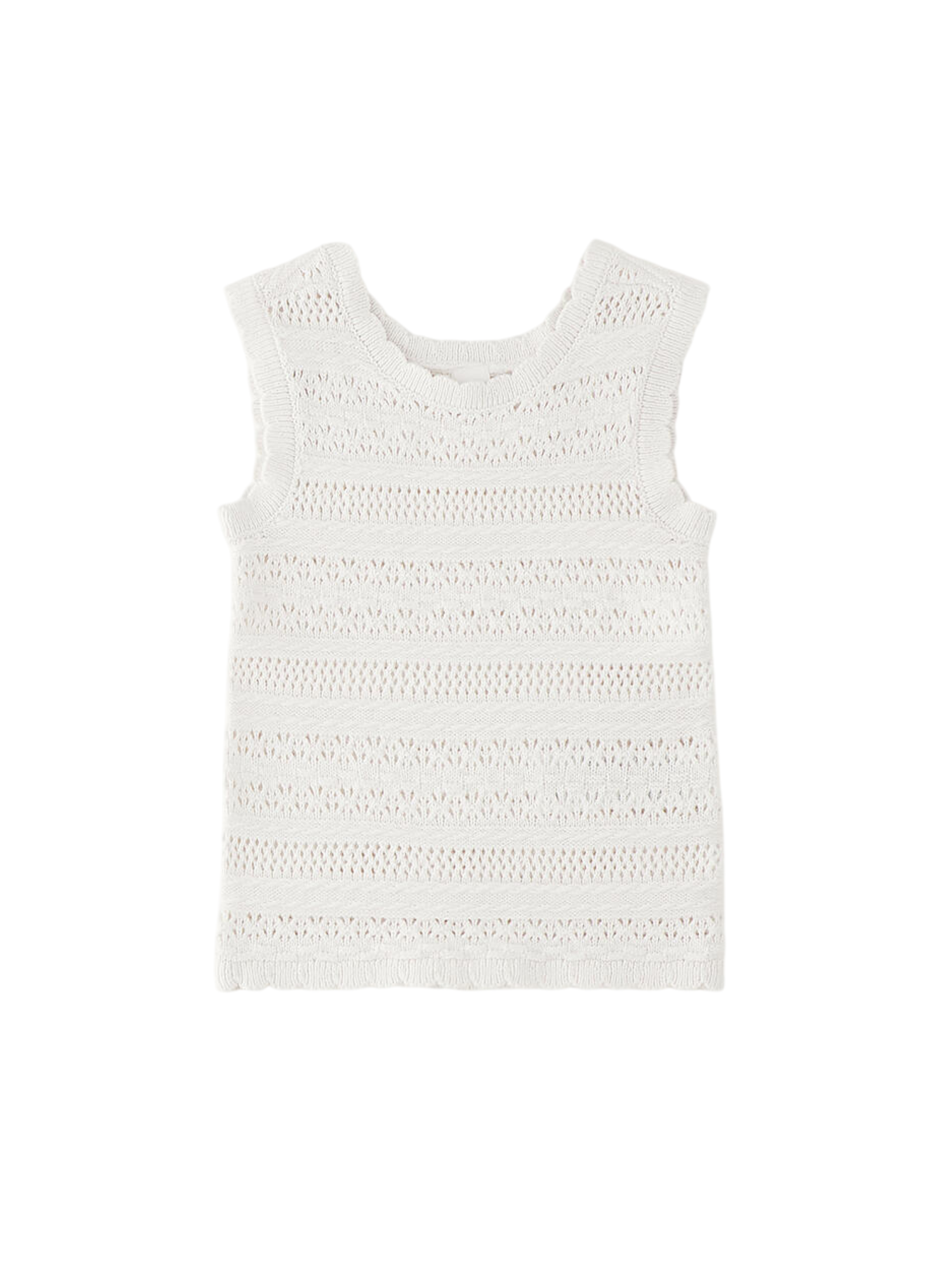 iDo top smanicato crochet bambina bianco 4G490 0113 iDO