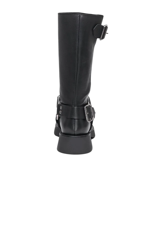 Only stivali biker in pelle nero 15356983 BLACK ONLY