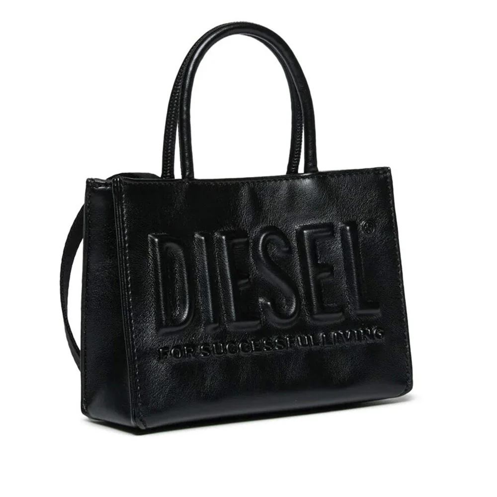 Diesel borsa in ecopelle con logo nero J02529-P8073 T8013 DIESEL