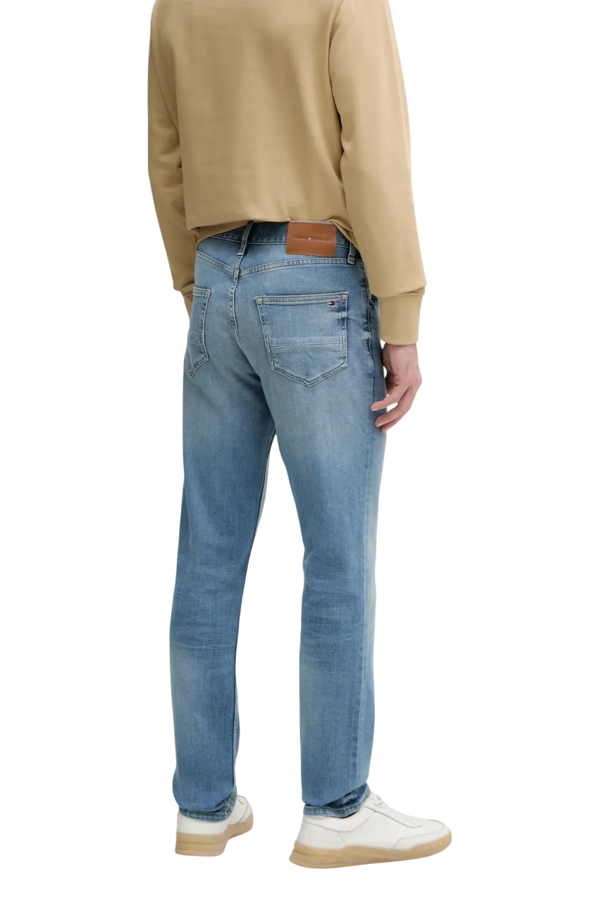 Tommy Hilfiger jeans gamba dritta Denton lavaggio blu MW0MW38814 1BA Tommy Hilfiger