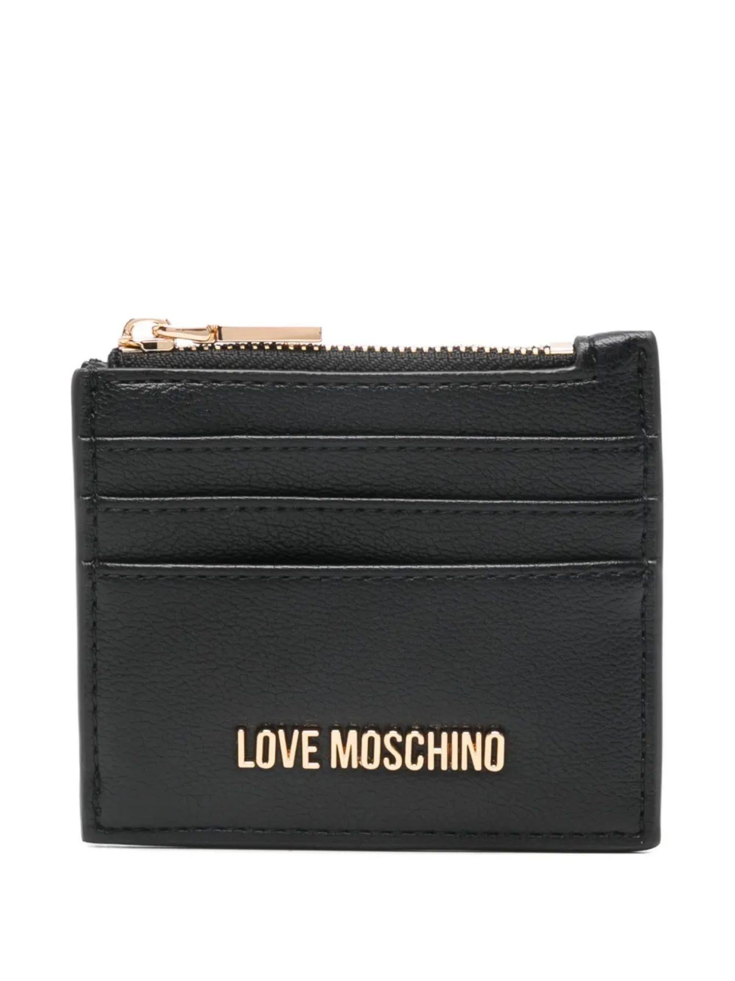 Love Moschino portacarte donna in ecopelle nero JC5509PP1O-LQ0 000 MOSCHINO LOVE