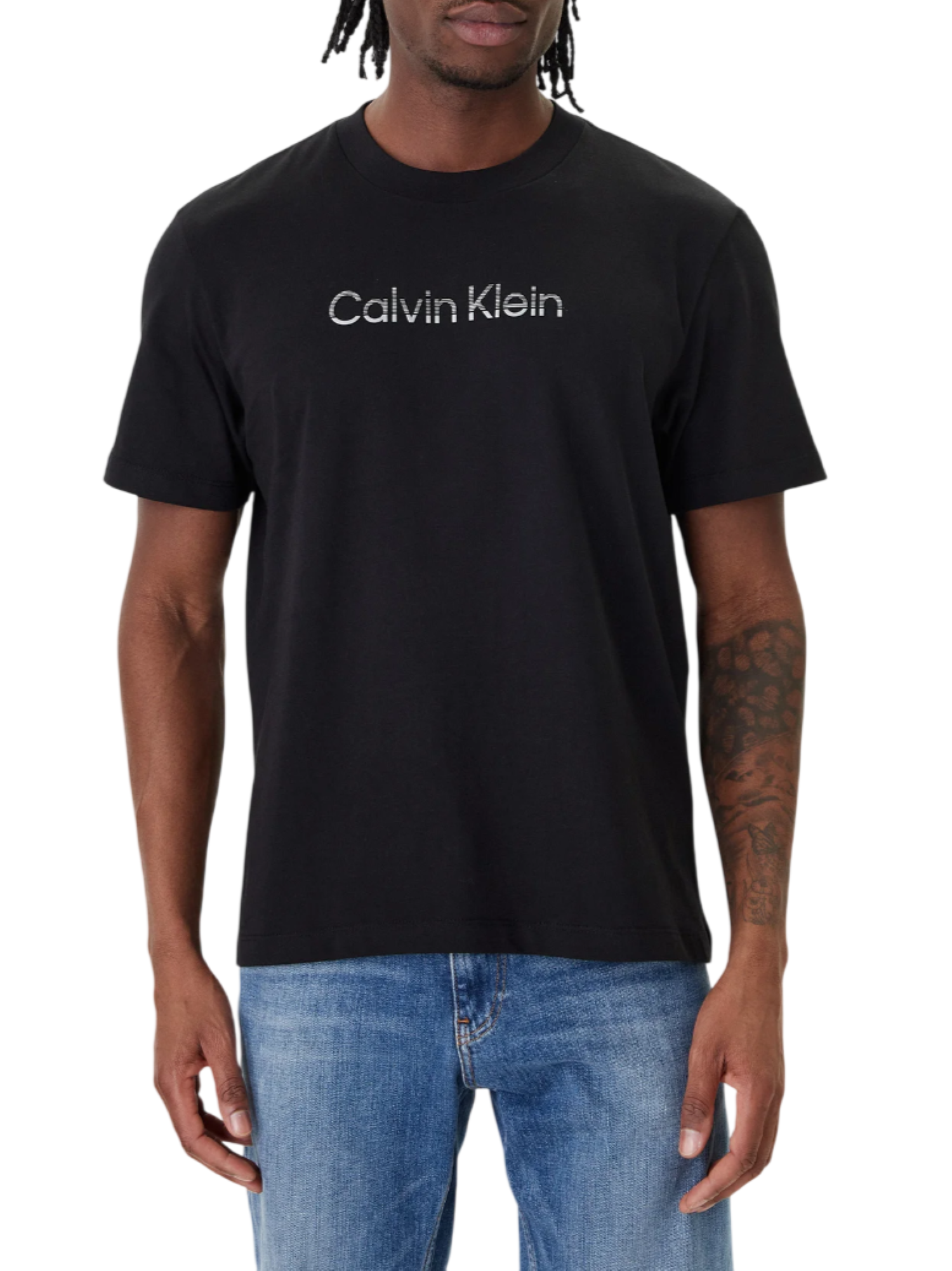 Calvin Klein T-shirt uomo manica corta con logo nero LV04LF813G UB1 Calvin Klein