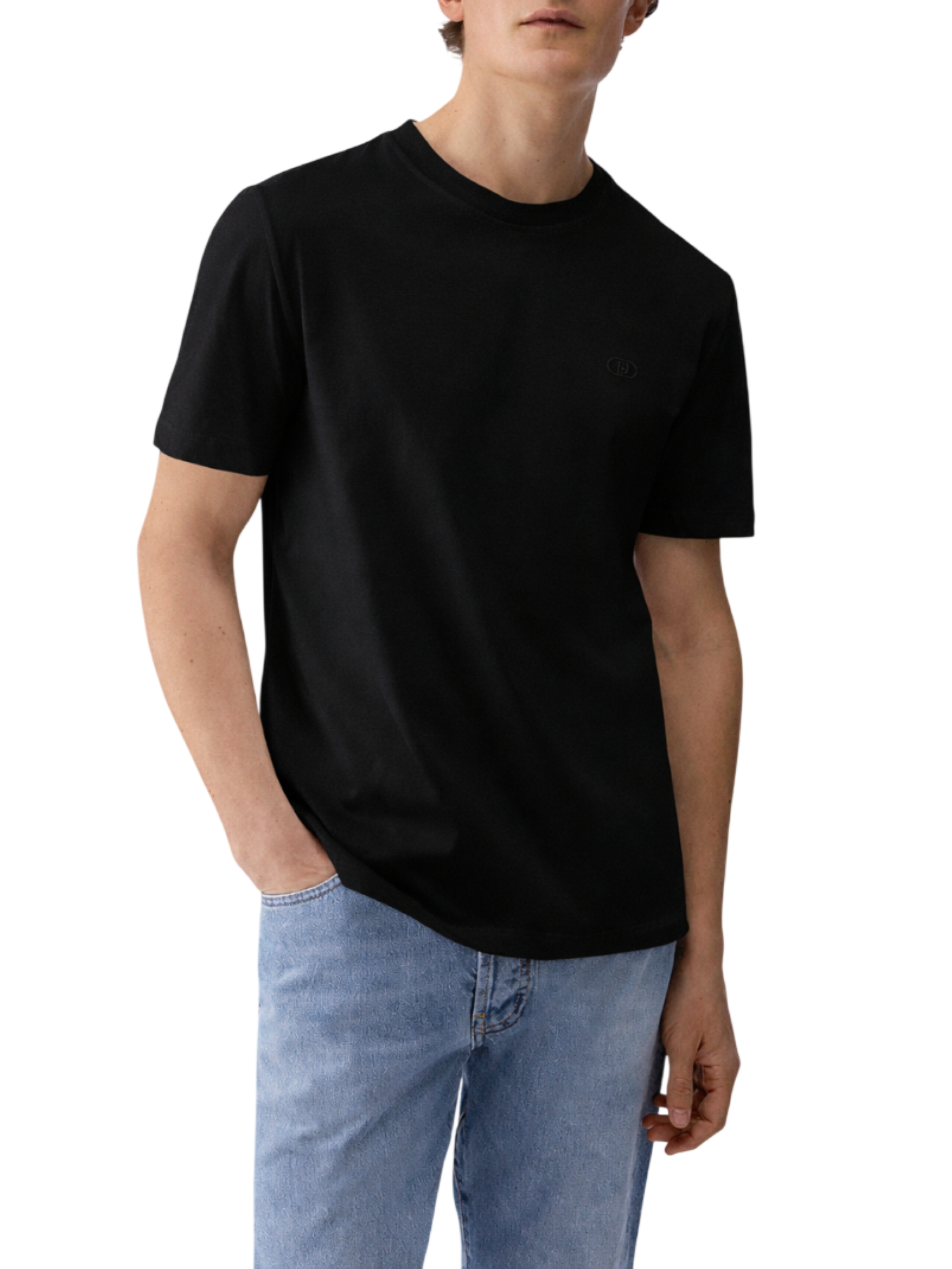 Liu Jo T-shirt uomo manica corta in cotone nero QXX077J4799 22222 LIU JO