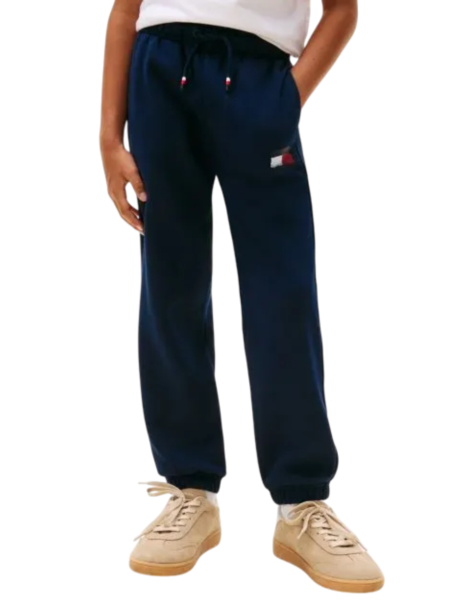 Tommy Hilfiger pantaloni joggers bambino blu KB0KB10113 C1G Tommy Hilfiger