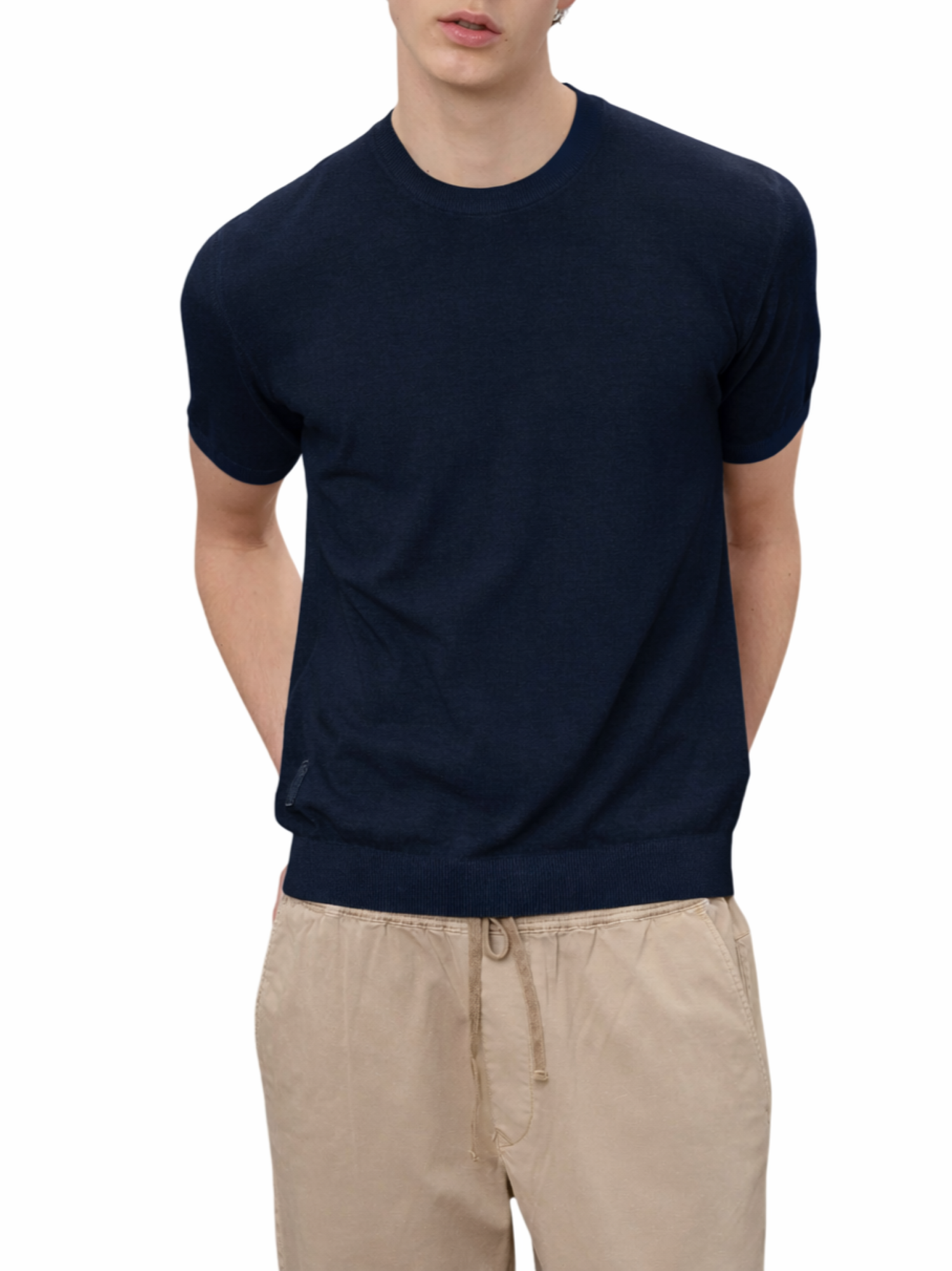 Blauer maglia uomo manica corta in cotone blu 26SBLUM01482-007167 888 BLAUER