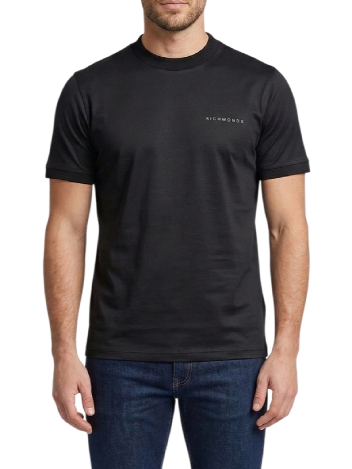 John Richmond T-shirt uomo manica corta con logo nero UMP26076TS BLACK John RICHMOND