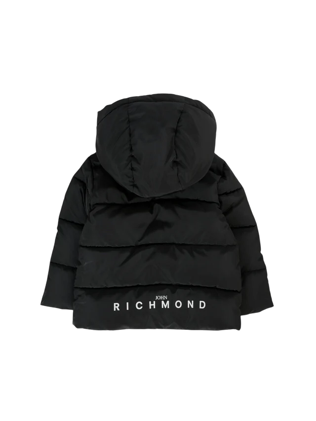 John Richmond piumino con cappuccio neonato nero RIA25011PI BLACK John RICHMOND