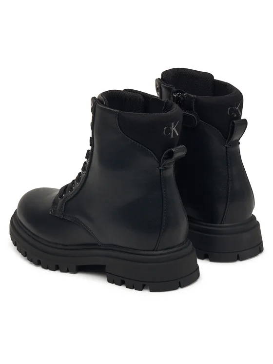 Calvin Klein stivali anfibi in ecopelle nero V3A5-83120-1464 999 Calvin Klein Footwear