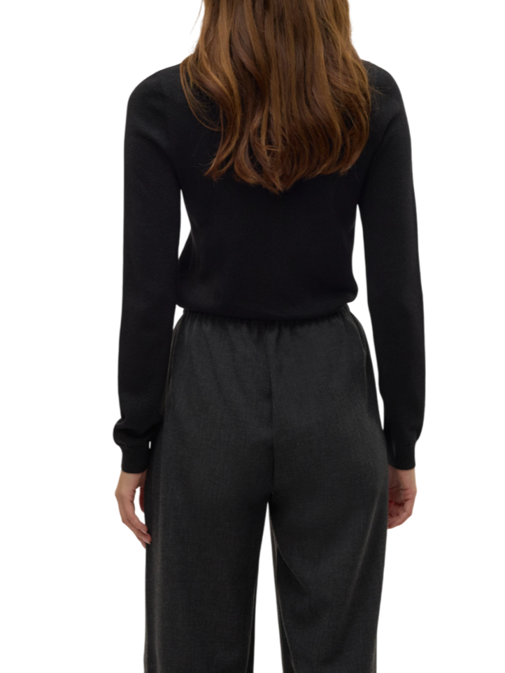 Vero Moda maglia dolcevita donna in lurex nero 10317985 BLACK-W.DTM LUREX VERO MODA