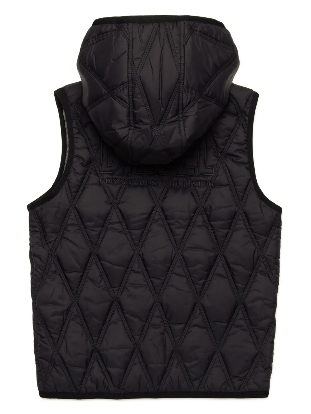 Diesel gilet imbottito con cappuccio Jfossir nero J02211-KXBM0 K900 DIESEL