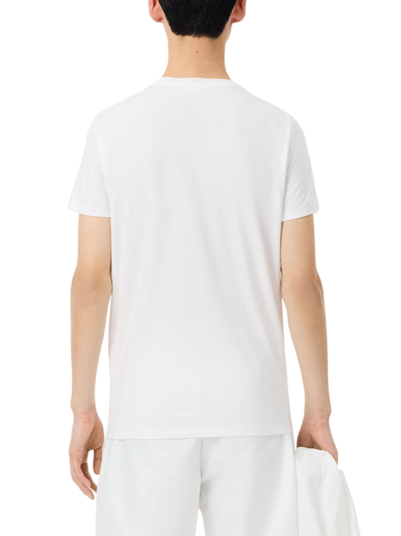 Lacoste T-shirt manica corta in cotone Pima bianco TH6709 001 LACOSTE