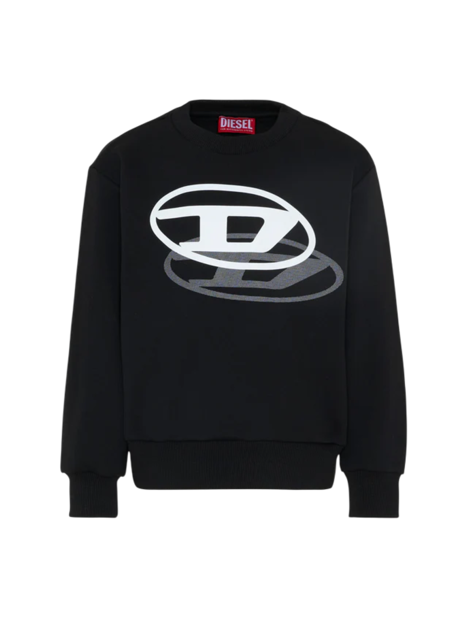 Diesel felpa bambino con logo iconico nero J02627-KYAZ3 K900 DIESEL