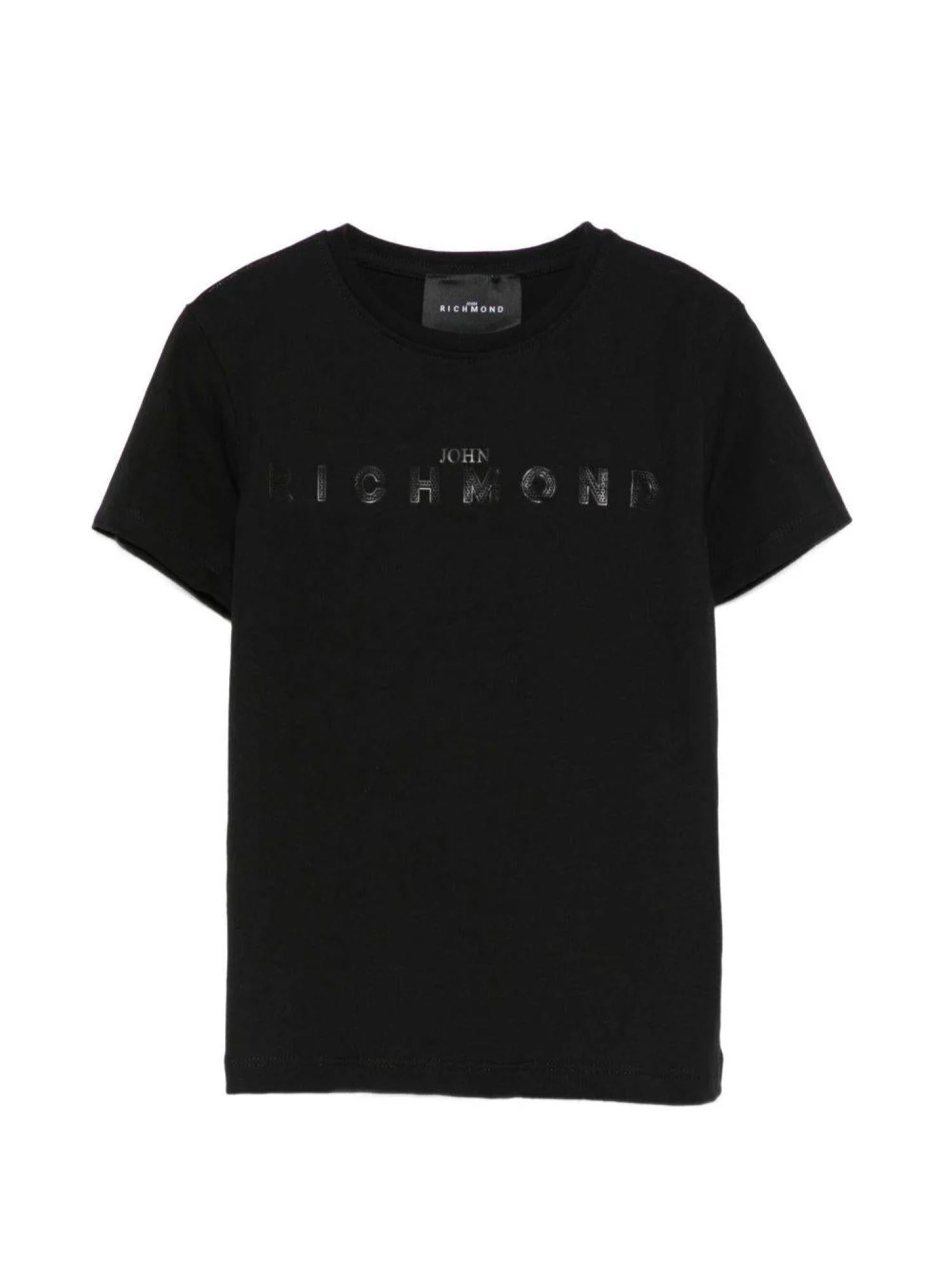 John Richmond T-shirt bambina Loceni con logo nero RGP26017TS BLACK John RICHMOND