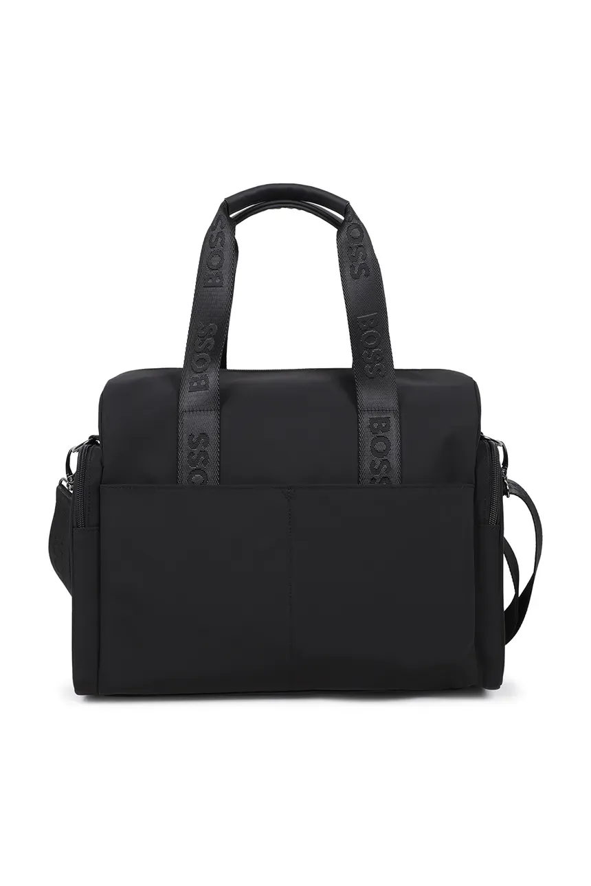 Boss borsa cambio neonato con fasciatoio unisex nero J53107 NERO BOSS