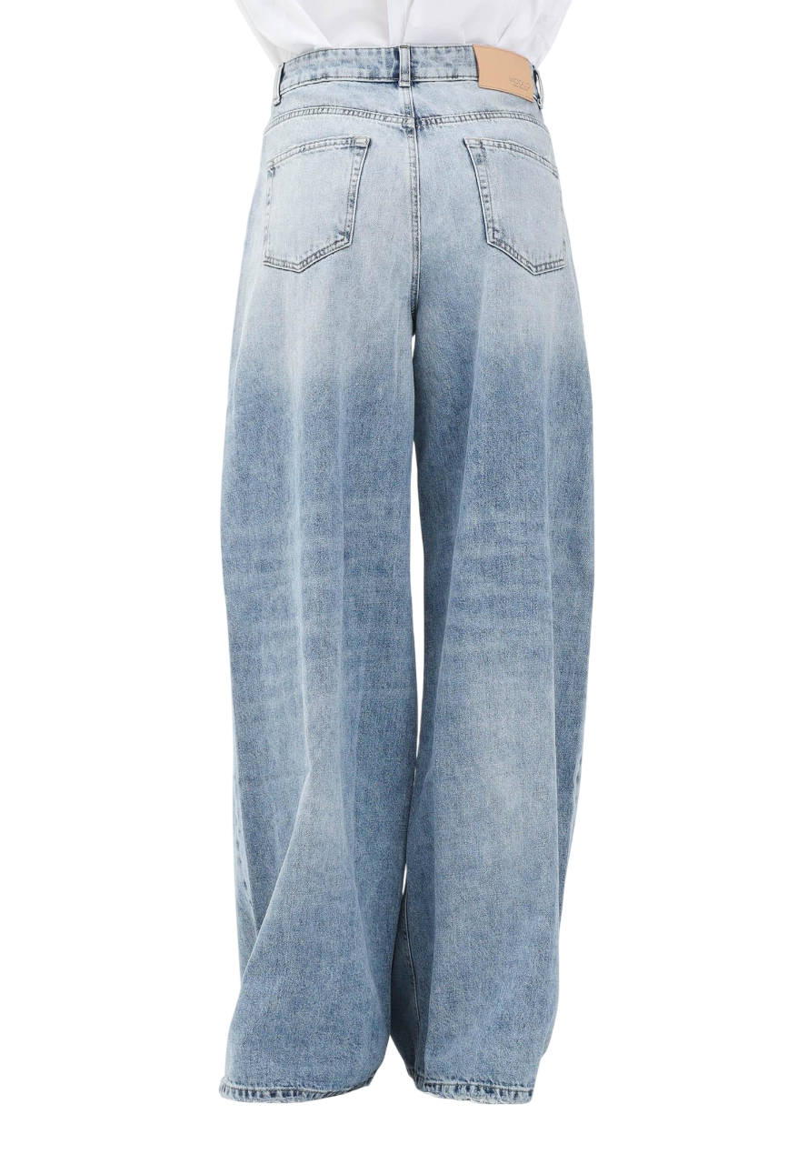 Vicolo jeans gamba larga Lily lavaggio blu chiaro DD5045 LAV.CHIARO VICOLO