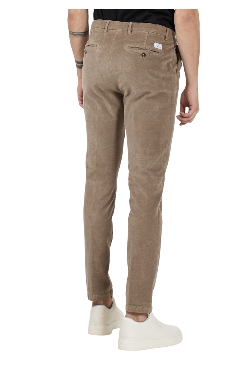 Manuel Ritz pantaloni chino in velluto a costine tortora 3732P1428TC-243597 23 MANUEL RITZ