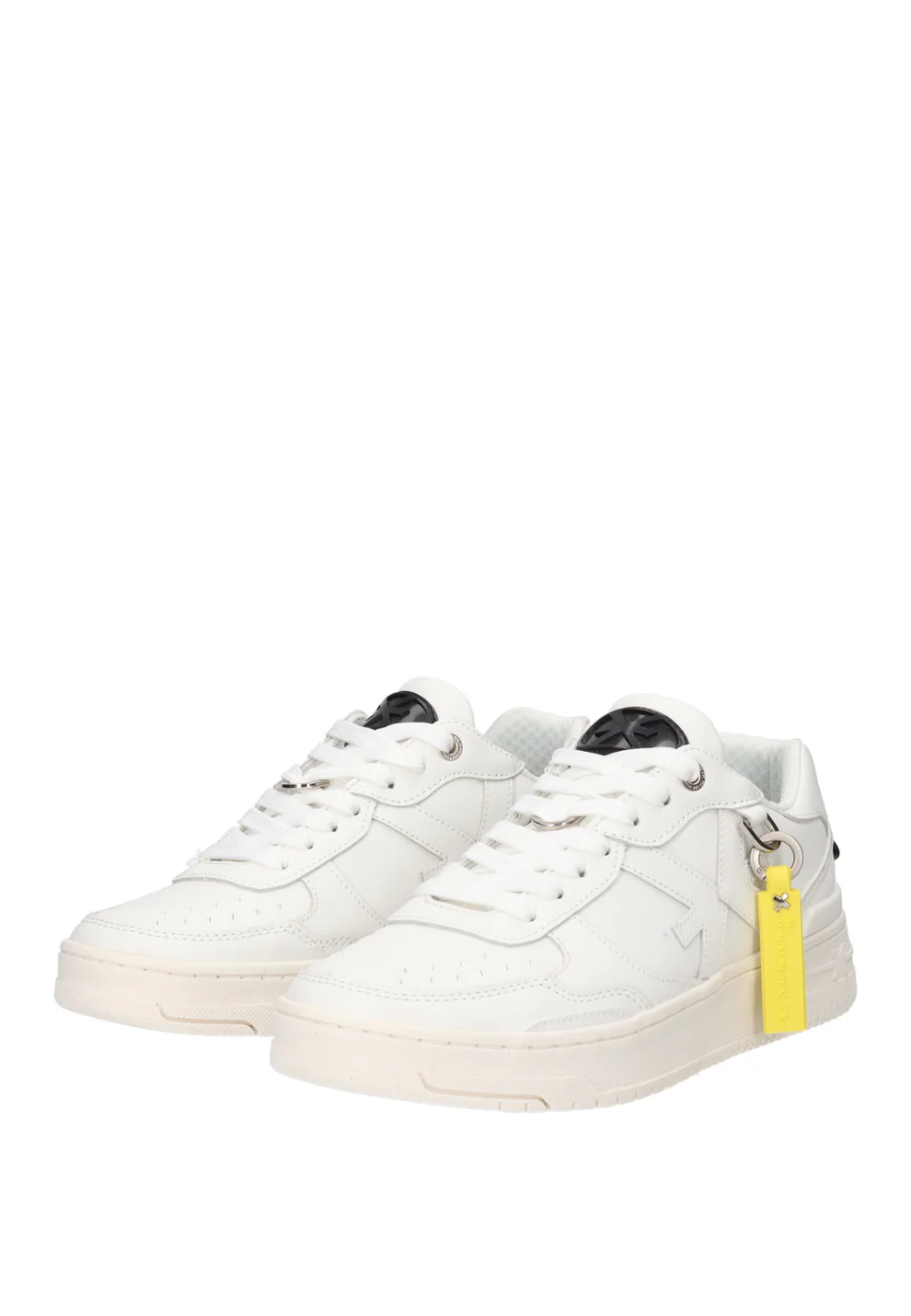 John Richmond sneakers uomo in pelle con portachiavi bianco 31007 A John RICHMOND