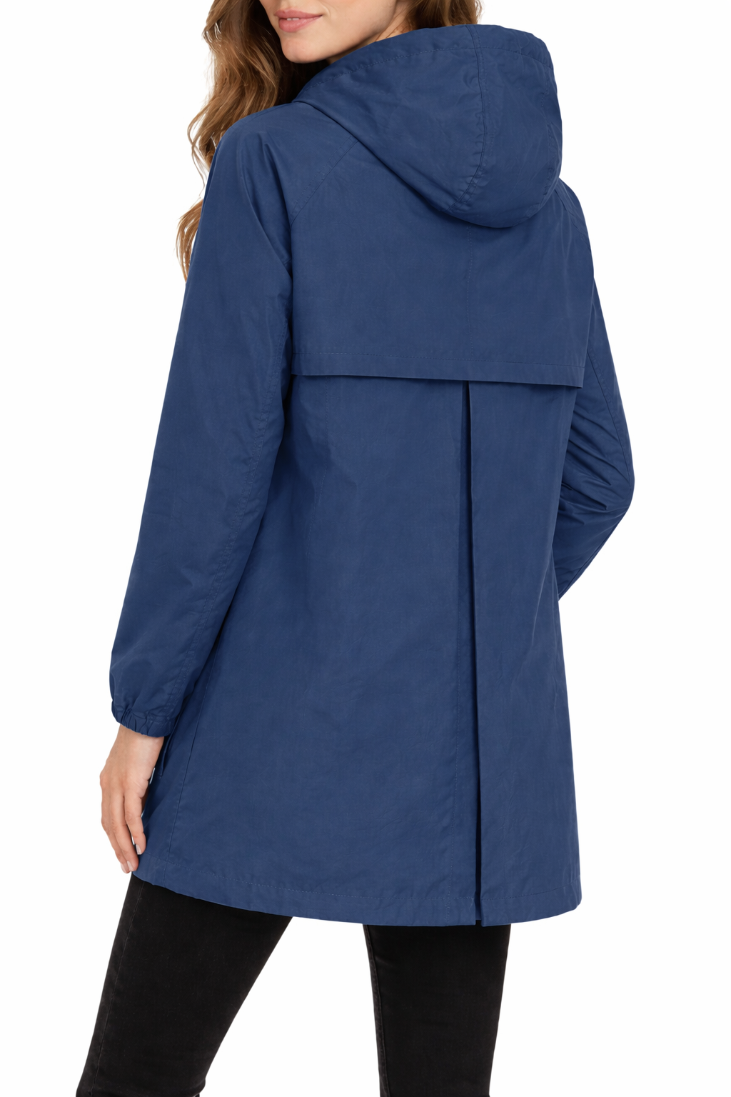 Yes Zee parka leggero con cappuccio blu O430-NH00 0713 YES-ZEE