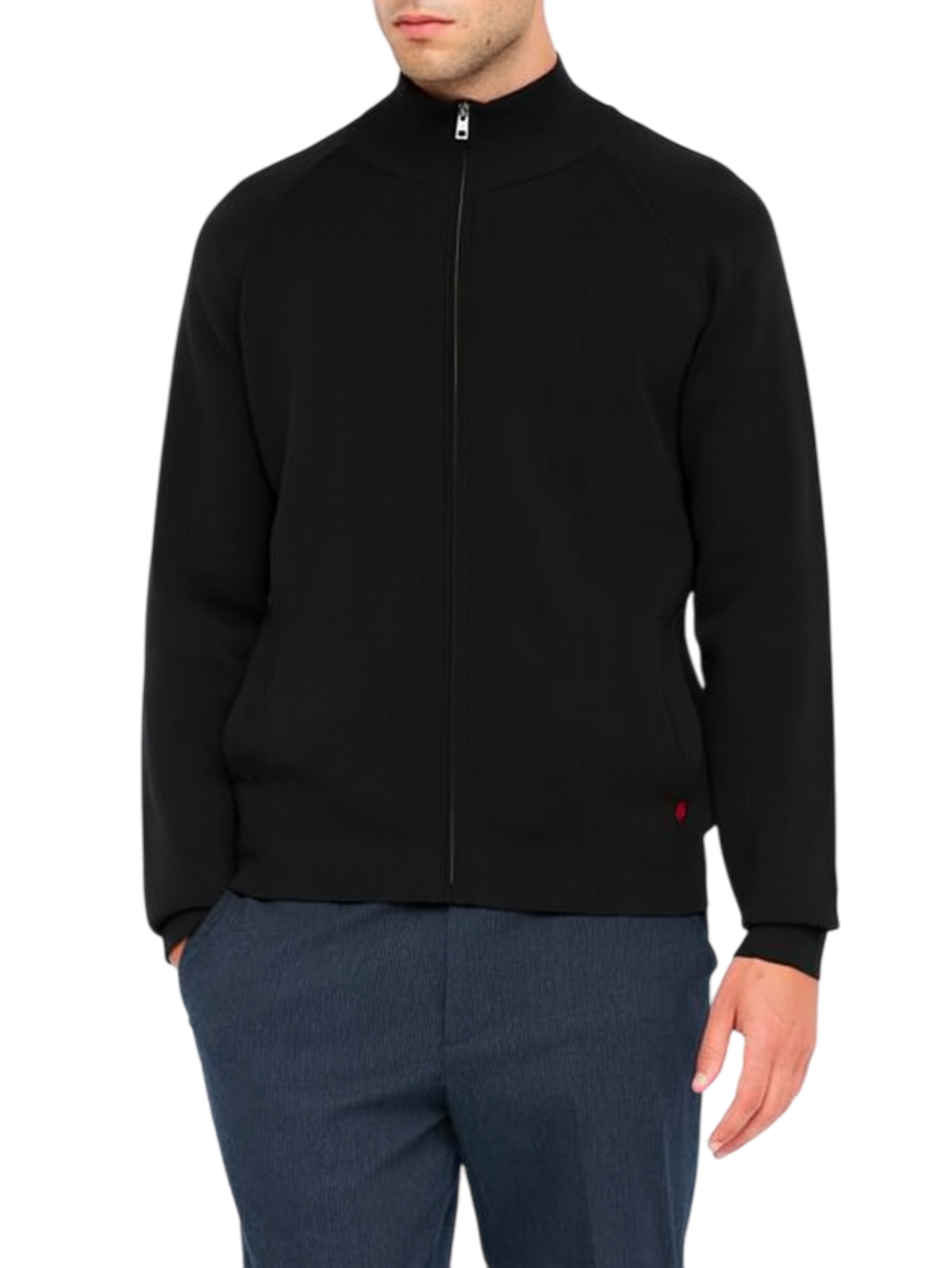 Liu Jo maglia con zip uomo nero QF5226MA24P 22222 LIU JO