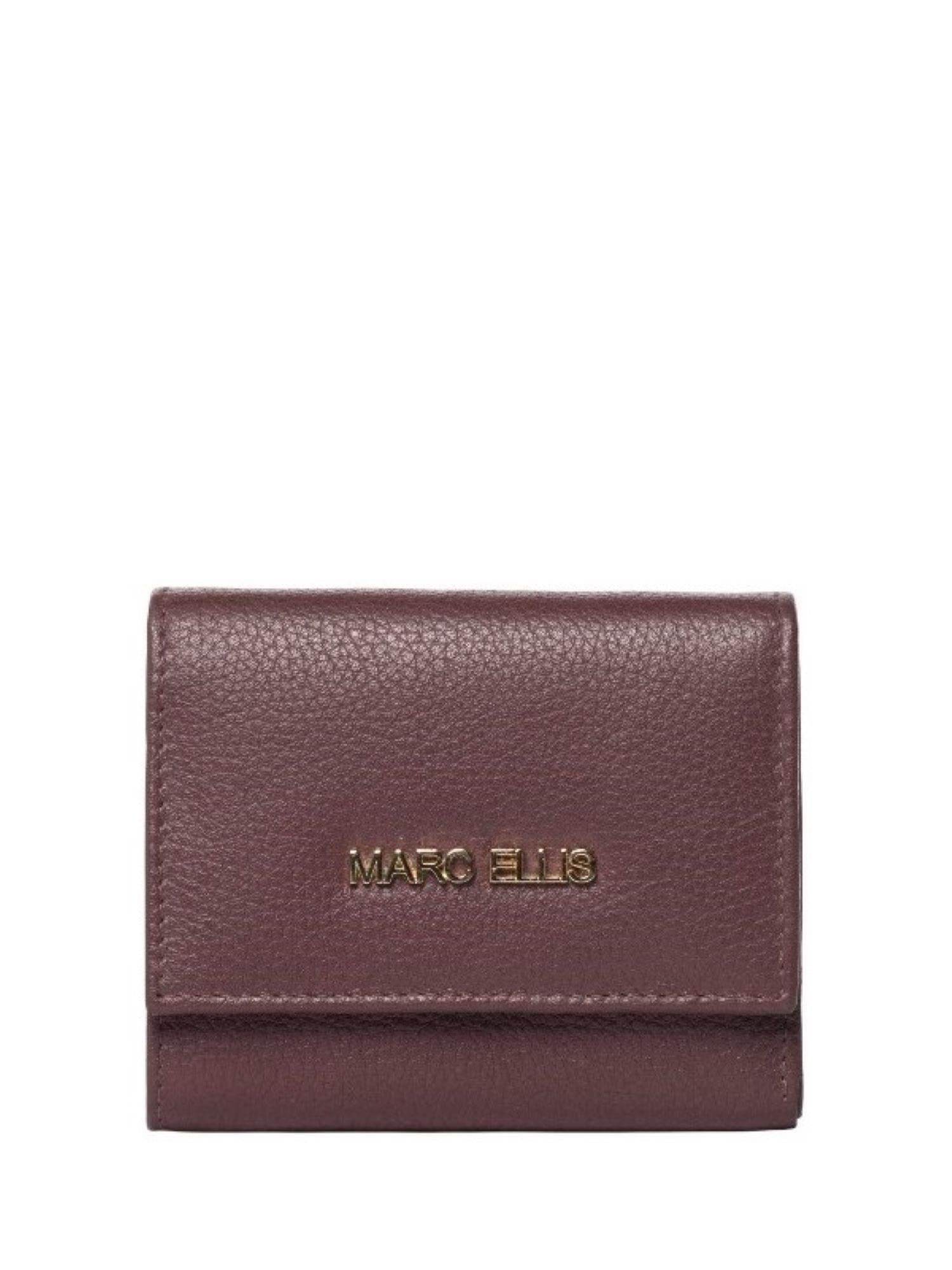 Marc Ellis portafogli in pelle martellata borgogna NANCY DO BURGUNDY MARC ELLIS