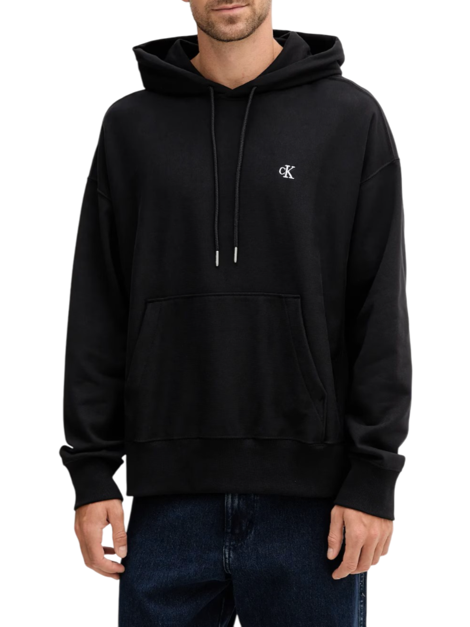 Calvin Klein Jeans felpa con cappuccio uomo nero LV04RC278G UB1 Calvin Klein Jeans