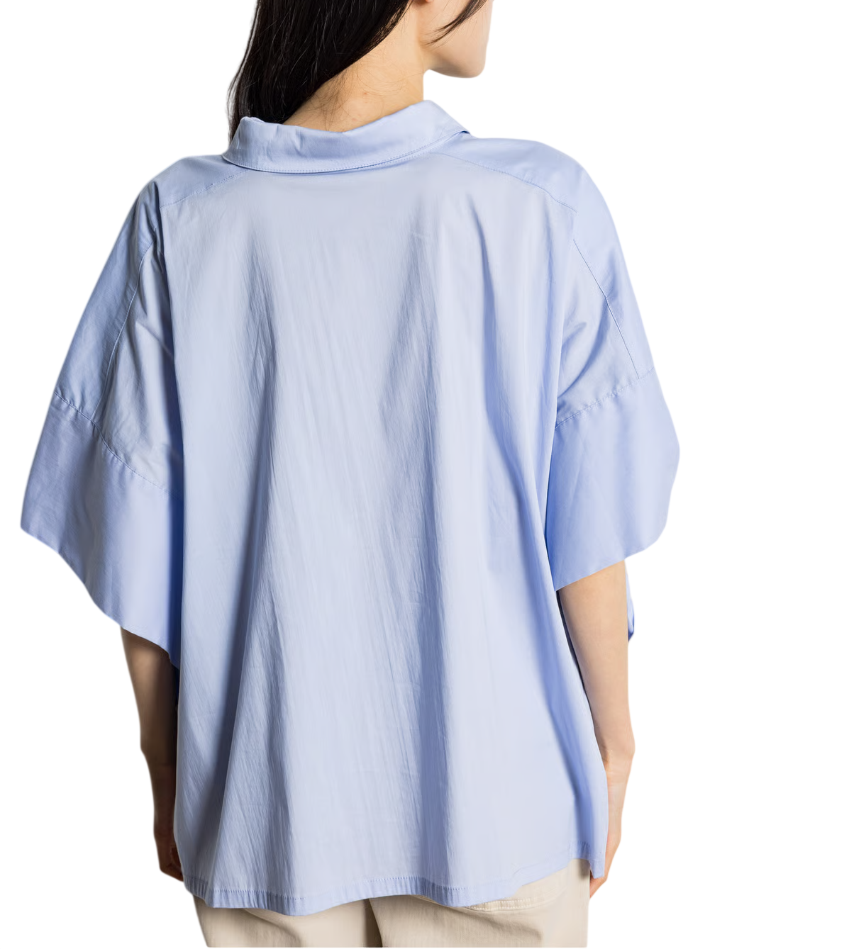 Jc Sophie camicia donna Lilo maniche pipistrello celeste L3041 LAVENDER BLUE JC SOPHIE