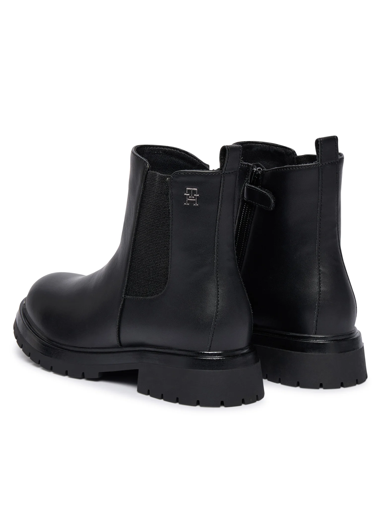 Tommy Hilfiger stivaletti Chelsea bambina in ecopelle nero T3A5-34152-1355 999 Tommy Hilfiger