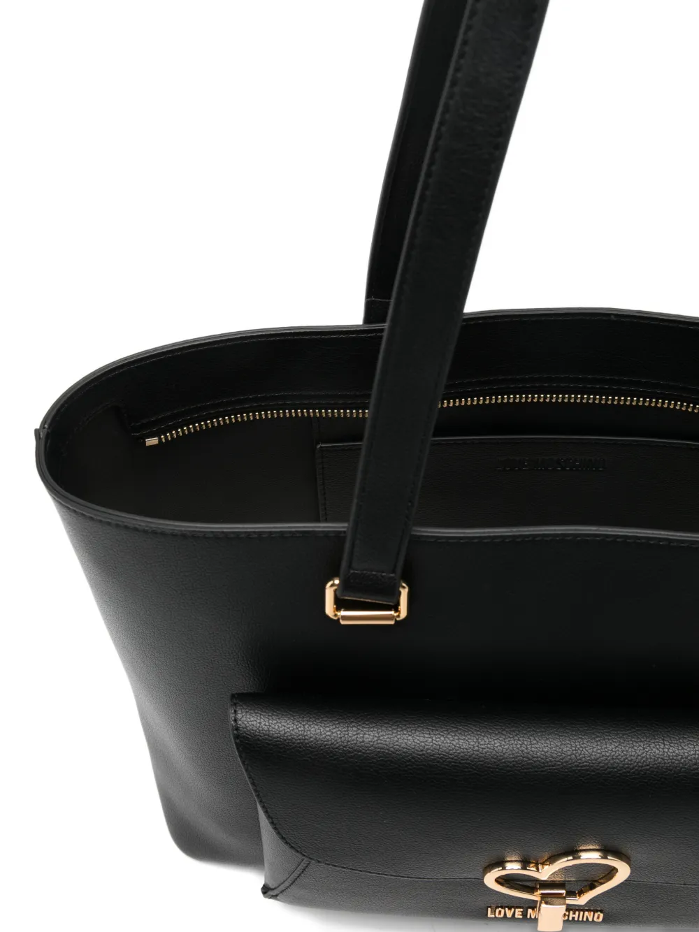 Love Moschino borsa a spalla in ecopelle con tasca nero JC4136PP1O-LQ0 000 MOSCHINO LOVE
