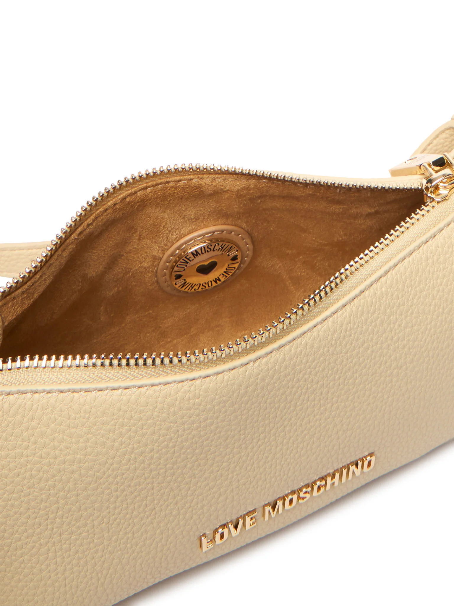 Love Moschino borsa a spalla in ecopelle martellata beige chiaro JC4007PP1O-LB0 129 MOSCHINO LOVE