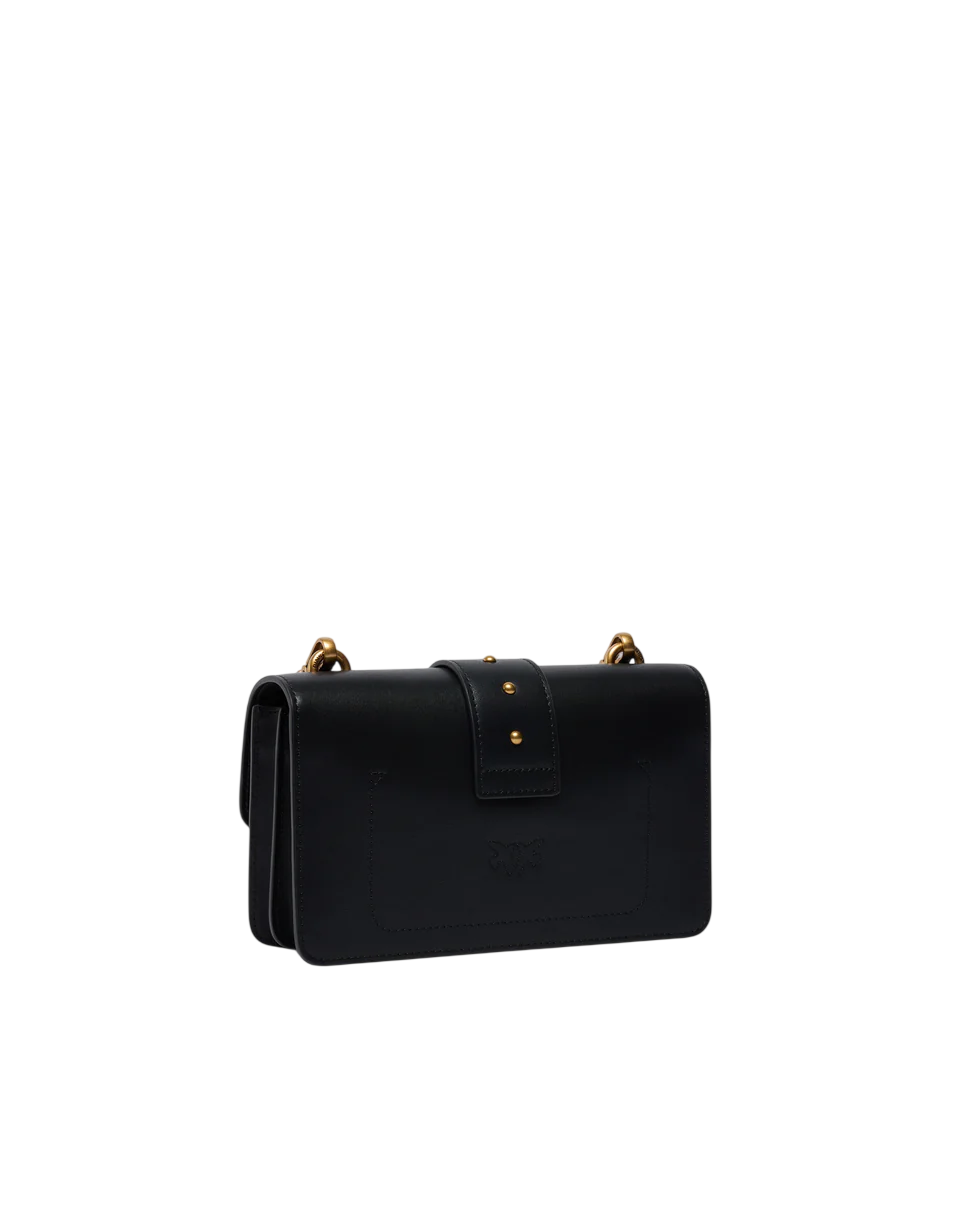 Pinko borsa a tracolla Love Bag One Mini nero oro 105856-A0F1 Z99Q PINKO