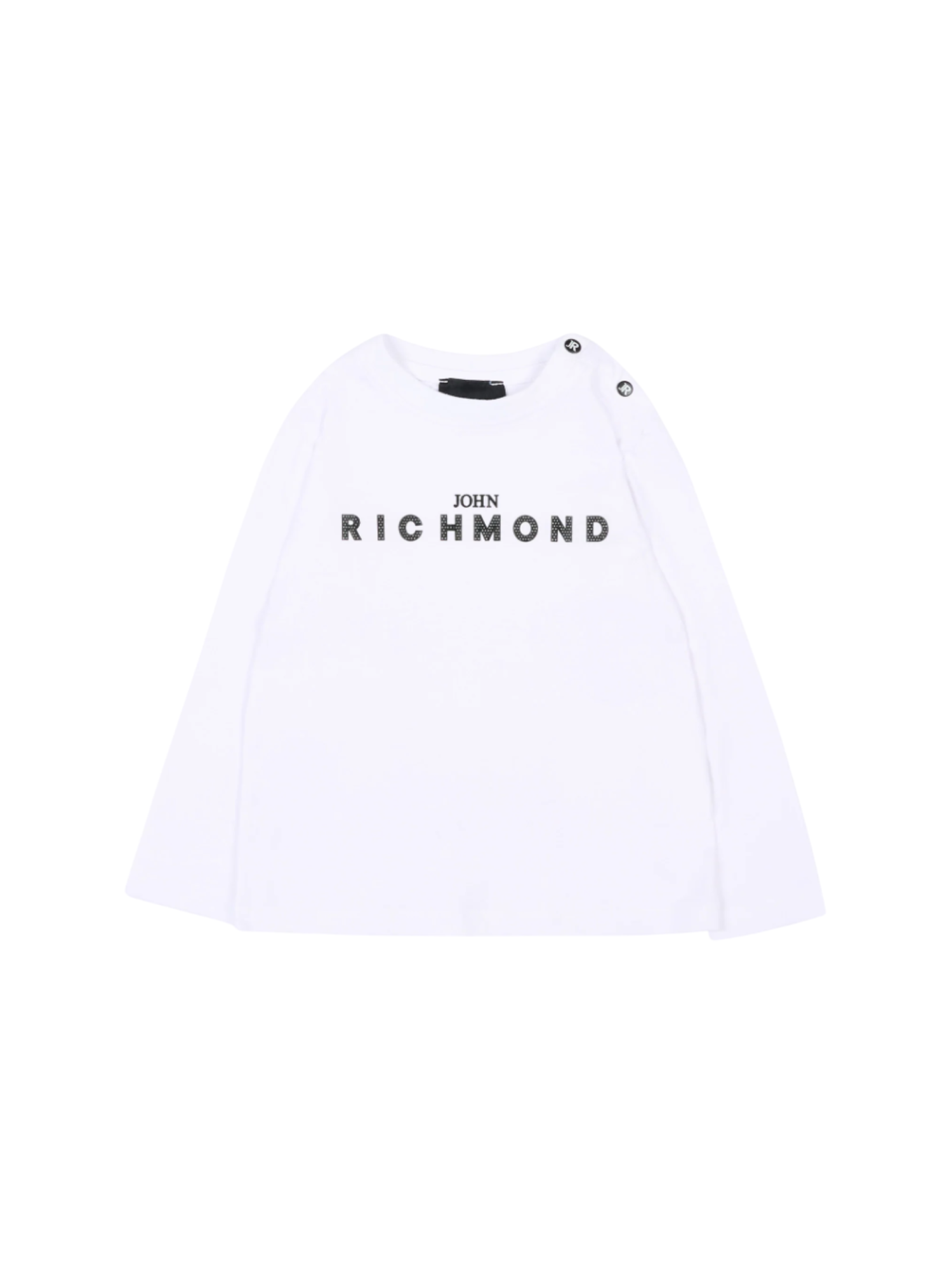 John Richmond T-shirt manica lunga neonato con logo bianco RIP26009TS WHITE John RICHMOND