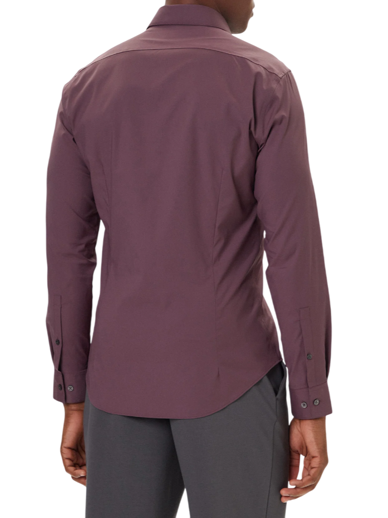 Calvin Klein camicia uomo slim fit borgogna LV019EU073 0D1 Calvin Klein