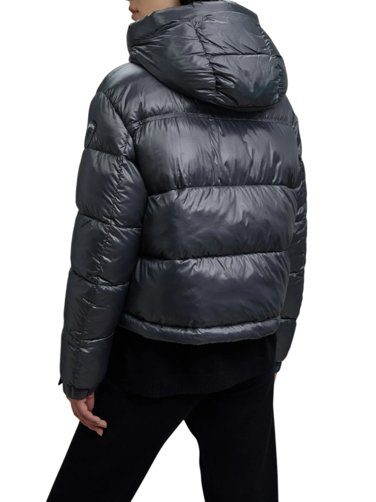 Blauer piumino donna Gloria con cappuccio antracite 25WBLDC02170-006648 978GG BLAUER