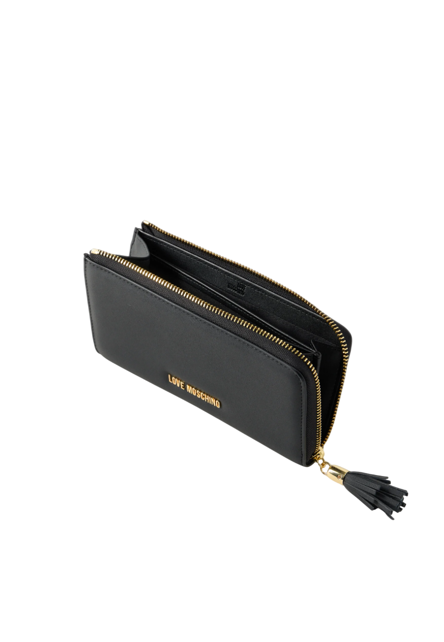 Love Moschino portafogli in ecopelle con nappina nero JC5690PP1O-KD0 000 MOSCHINO LOVE