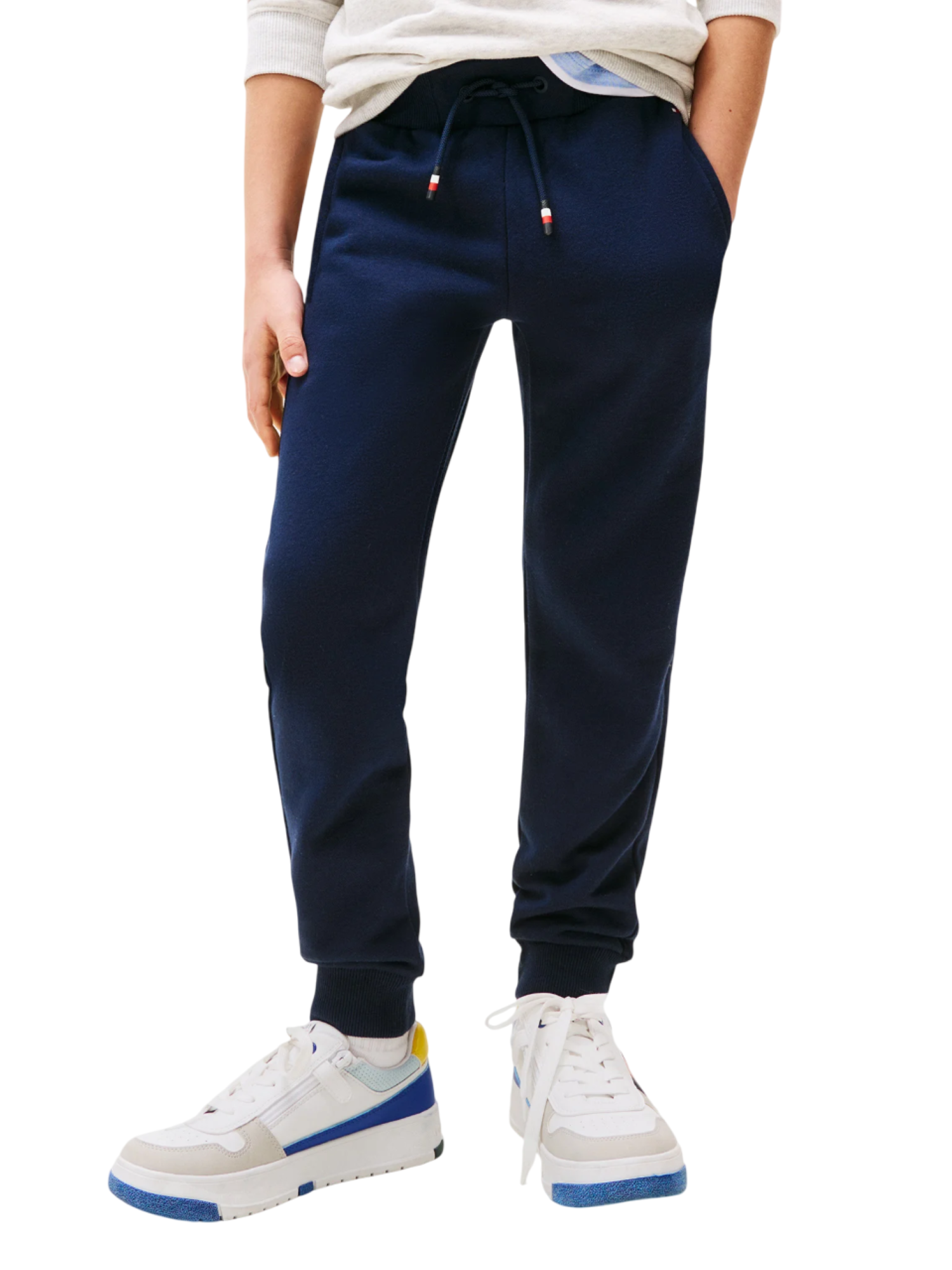 Tommy Hilfiger pantaloni joggers in felpa blu KB0KB09694 C1G Tommy Hilfiger