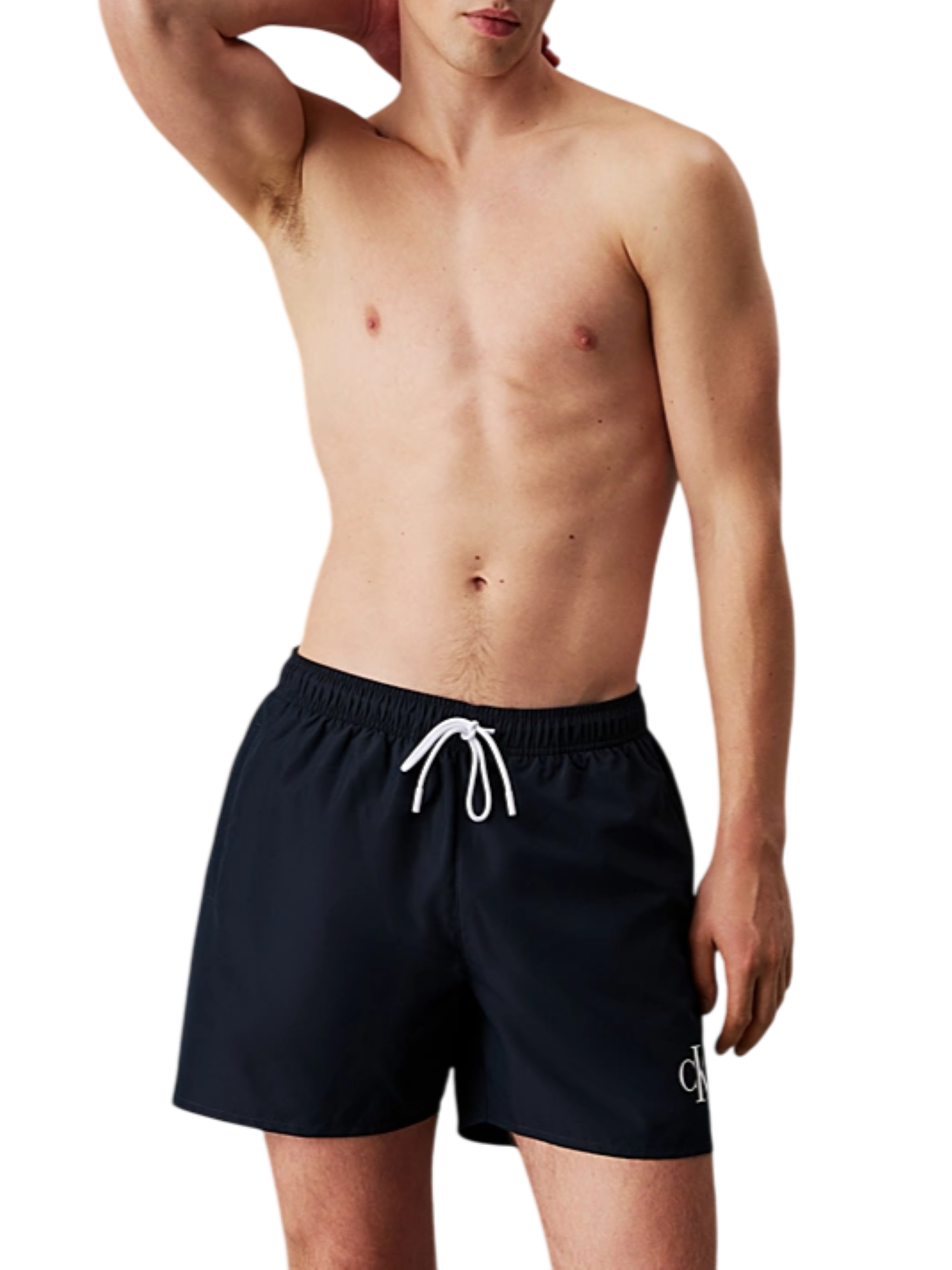 Calvin Klein boxer mare con logo blu KM0KM01101 CEF Calvin Klein Beachwear